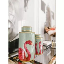 Deko & Geschenkartikel|KARE Design Deko Dose Flamingos 39Cm