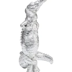 Deko & Geschenkartikel|KARE Design Deko Figur Alligator Silber 39Cm