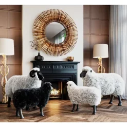 Deko & Geschenkartikel|KARE Design Deko Figur Bathilde Ram Weis 78Cm
