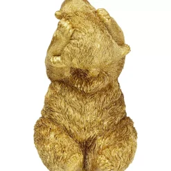 Deko & Geschenkartikel|KARE Design Deko Figur Bear Lucky Mom Gold 27Cm