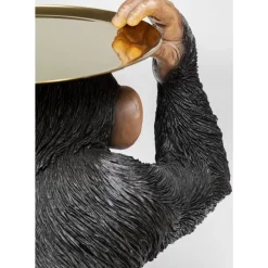 Deko & Geschenkartikel|KARE Design Deko Figur Butler Playing Chimp Schwarz 52Cm