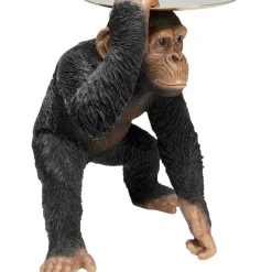 Deko & Geschenkartikel|KARE Design Deko Figur Butler Playing Chimp Schwarz 52Cm