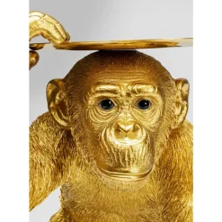 Deko & Geschenkartikel|KARE Design Deko Figur Butler Playing Chimp Gold 52Cm