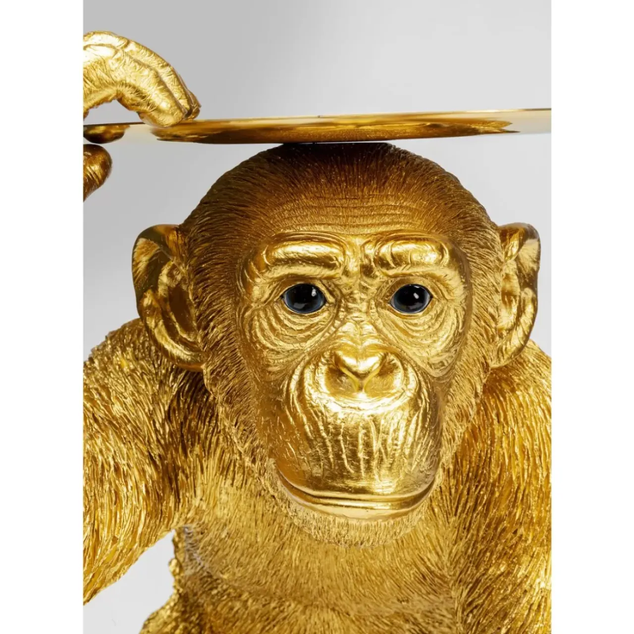 Deko & Geschenkartikel|KARE Design Deko Figur Butler Playing Chimp Gold 52Cm