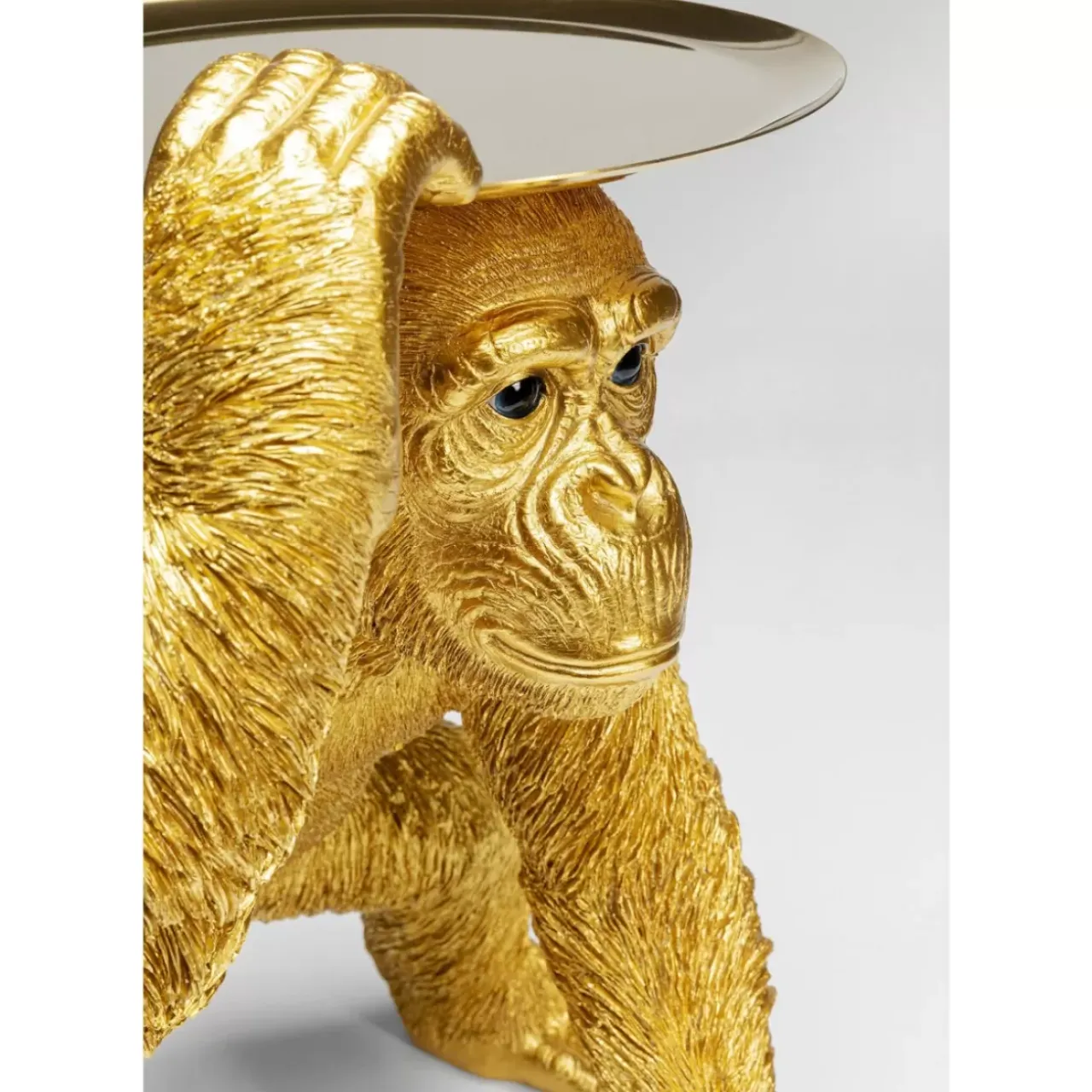Deko & Geschenkartikel|KARE Design Deko Figur Butler Playing Chimp Gold 52Cm