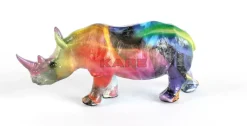 Deko & Geschenkartikel|KARE Design Deko Figur Colored Rhino