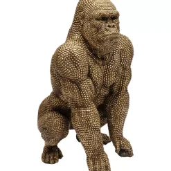 Deko & Geschenkartikel|KARE Design Deko Figur Gorilla Gold 80Cm
