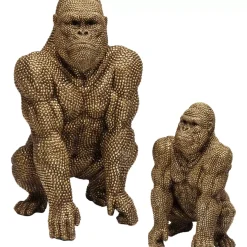 Deko & Geschenkartikel|KARE Design Deko Figur Gorilla Gold 80Cm