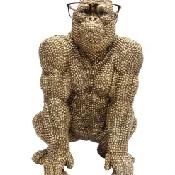 Deko & Geschenkartikel|KARE Design Deko Figur Gorilla Gold 46Cm