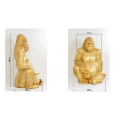 Deko & Geschenkartikel|KARE Design Deko Figur Gorilla Gold Xxl 249