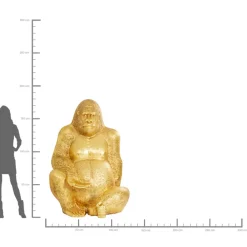Deko & Geschenkartikel|KARE Design Deko Figur Gorilla Gold Xl 180