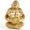 Deko & Geschenkartikel|KARE Design Deko Figur Gorilla Holding Bowl Gold