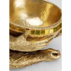 Deko & Geschenkartikel|KARE Design Deko Figur Gorilla Holding Bowl Gold
