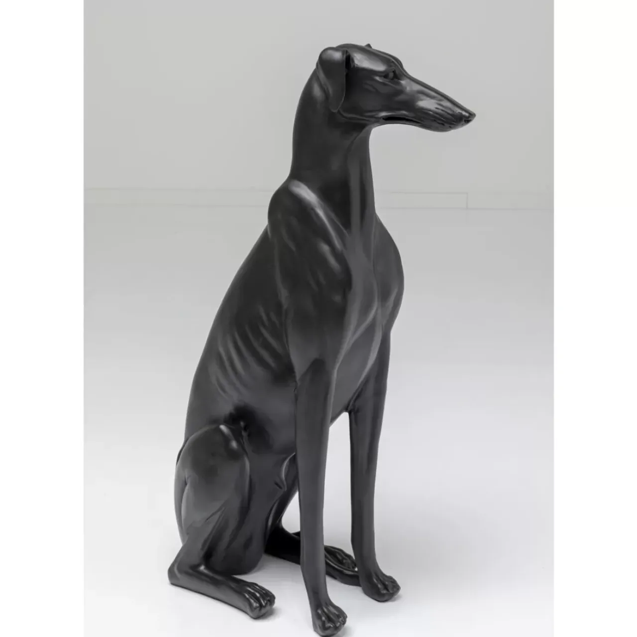 Deko & Geschenkartikel|KARE Design Deko Figur Greyhound Bruno Schwarz Matt 80Cm