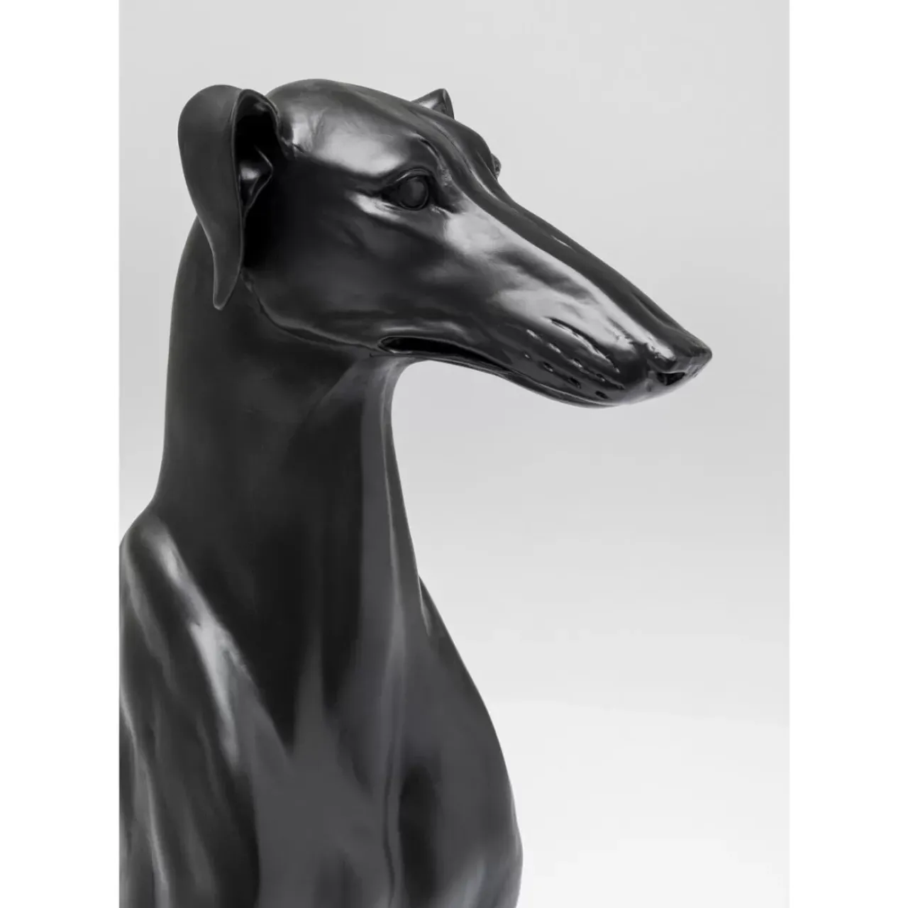 Deko & Geschenkartikel|KARE Design Deko Figur Greyhound Bruno Schwarz Matt 80Cm