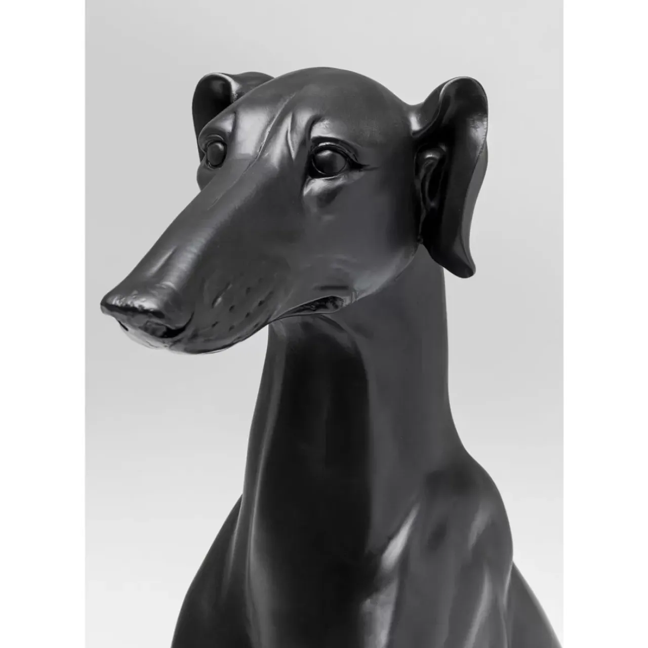 Deko & Geschenkartikel|KARE Design Deko Figur Greyhound Bruno Schwarz Matt 80Cm