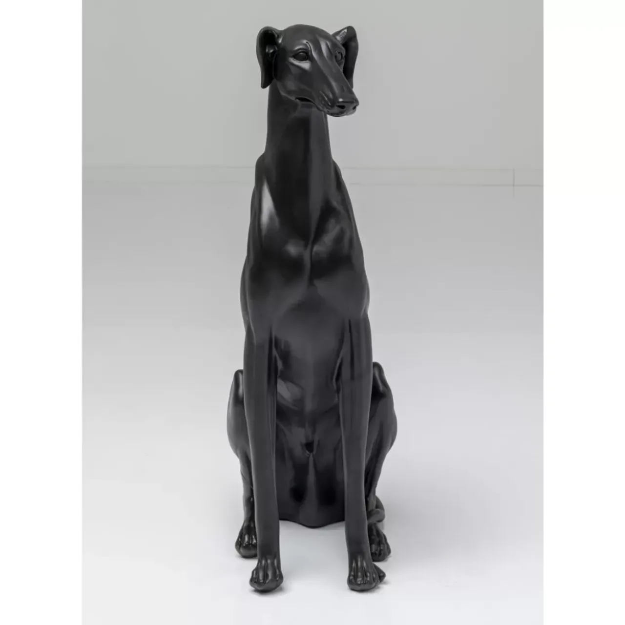 Deko & Geschenkartikel|KARE Design Deko Figur Greyhound Bruno Schwarz Matt 80Cm