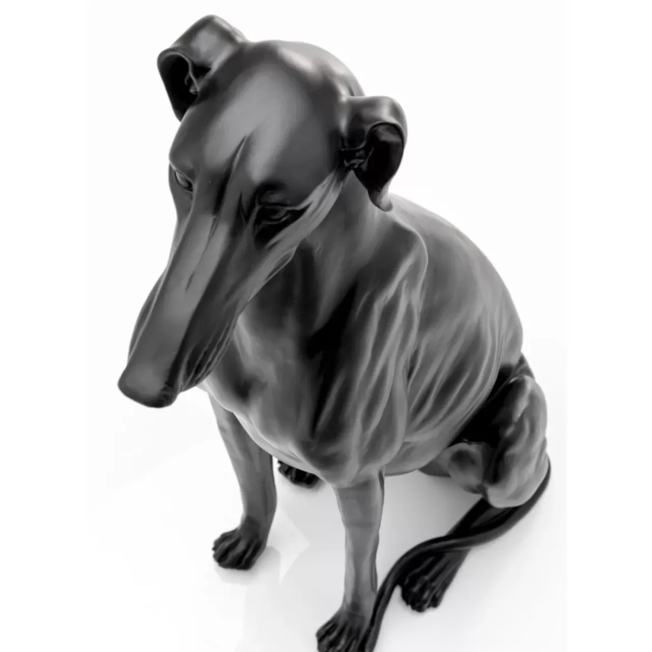 Deko & Geschenkartikel|KARE Design Deko Figur Greyhound Bruno Schwarz Matt 80Cm