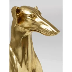 Deko & Geschenkartikel|KARE Design Deko Figur Greyhound Bruno Gold 80Cm