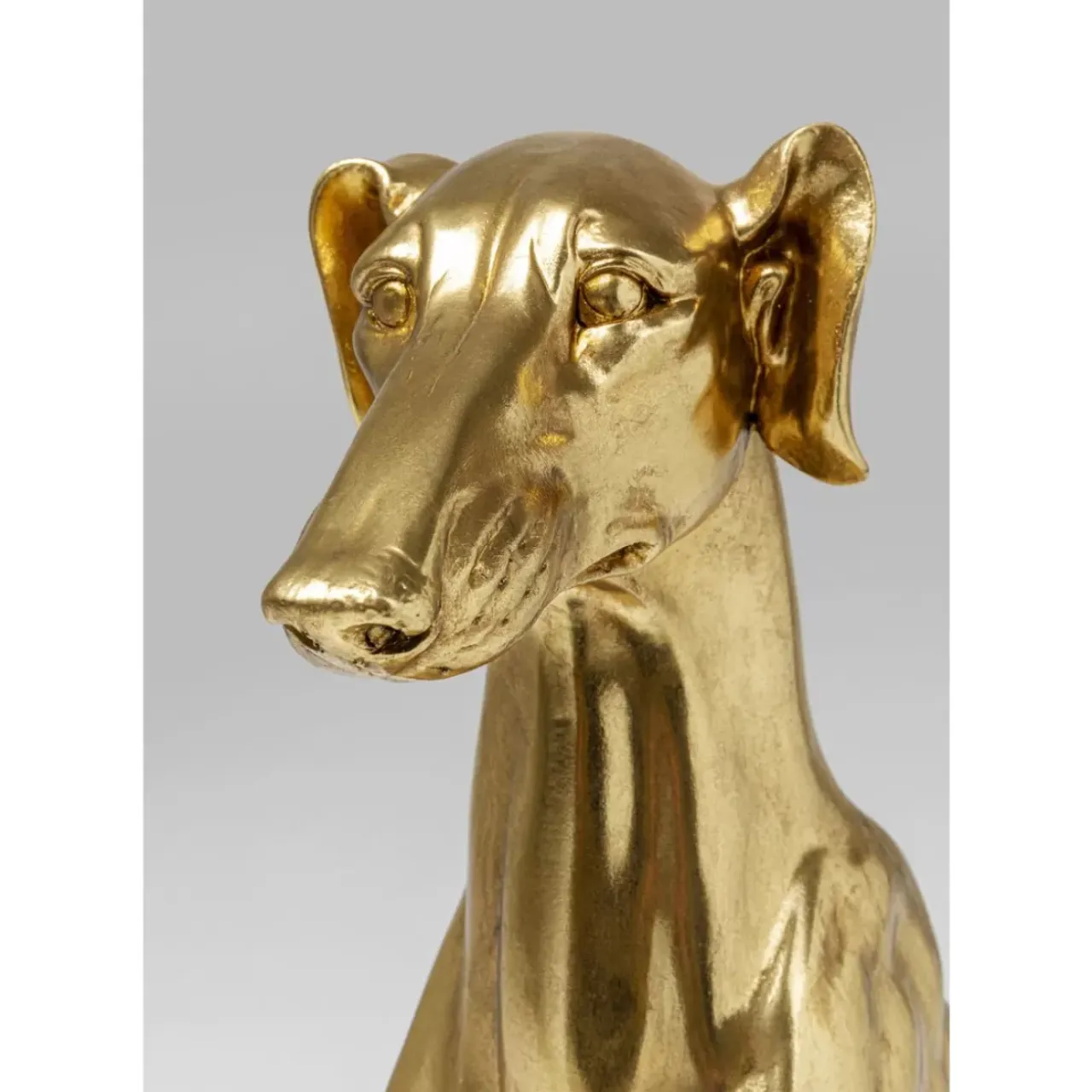 Deko & Geschenkartikel|KARE Design Deko Figur Greyhound Bruno Gold 80Cm