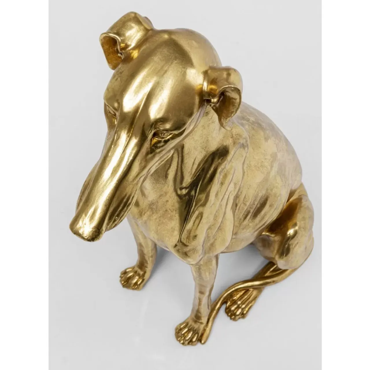 Deko & Geschenkartikel|KARE Design Deko Figur Greyhound Bruno Gold 80Cm