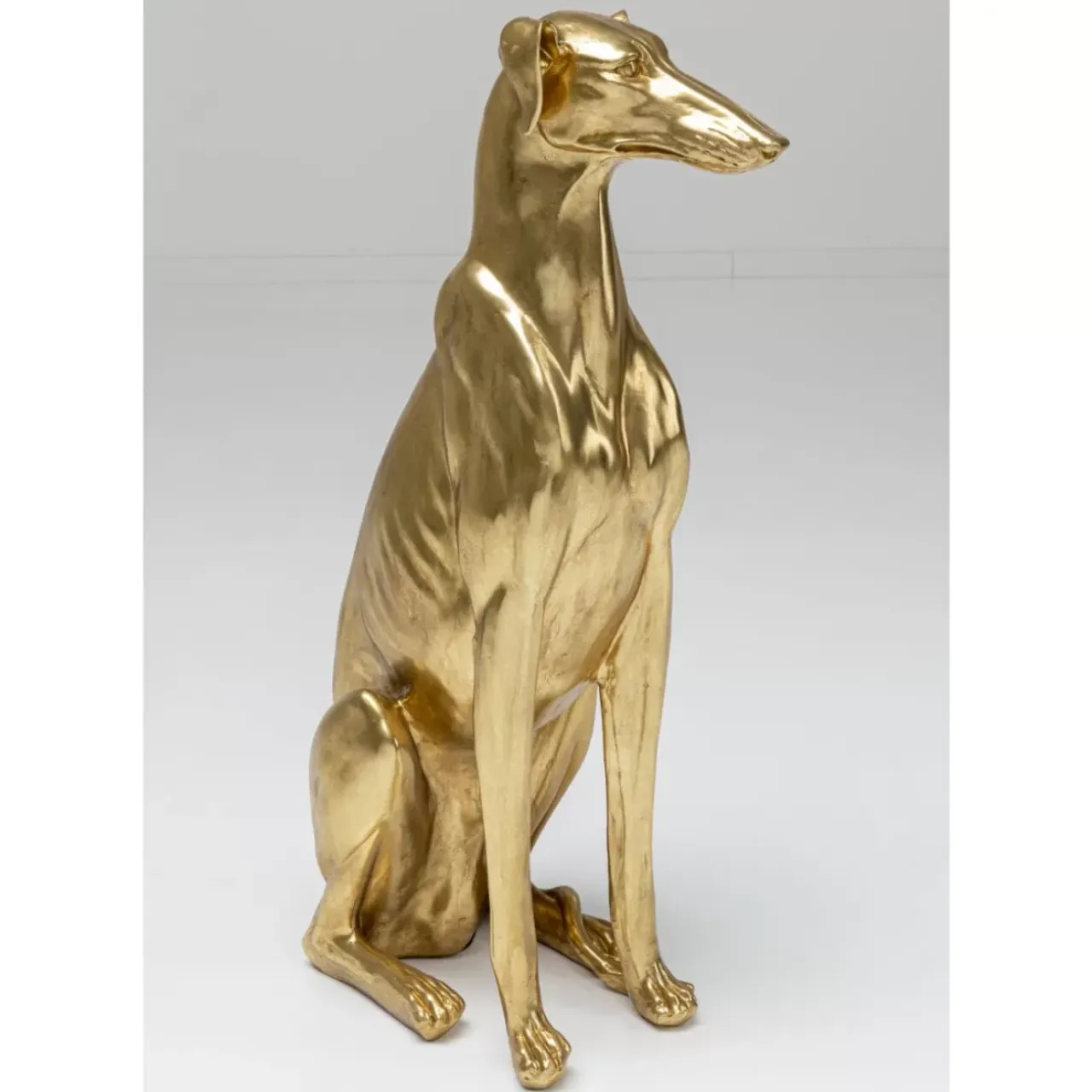 Deko & Geschenkartikel|KARE Design Deko Figur Greyhound Bruno Gold 80Cm