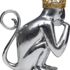 Deko & Geschenkartikel|KARE Design Deko Figur King Lui Silber 35