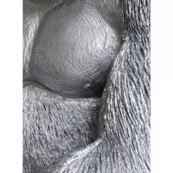 Deko & Geschenkartikel|KARE Design Deko Figur Monkey Gorilla Side Xl Silber Matt