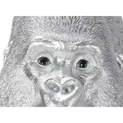 Deko & Geschenkartikel|KARE Design Deko Figur Monkey Gorilla Side Xl Silber Matt