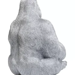 Deko & Geschenkartikel|KARE Design Deko Figur Monkey Gorilla Side Xl Silber Matt