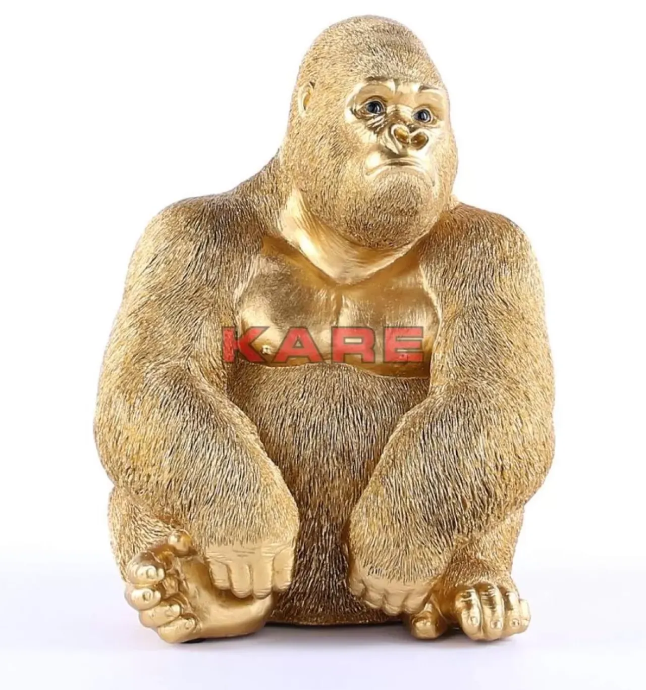 Deko & Geschenkartikel|KARE Design Deko Figur Monkey Gorilla Side Medium Gold