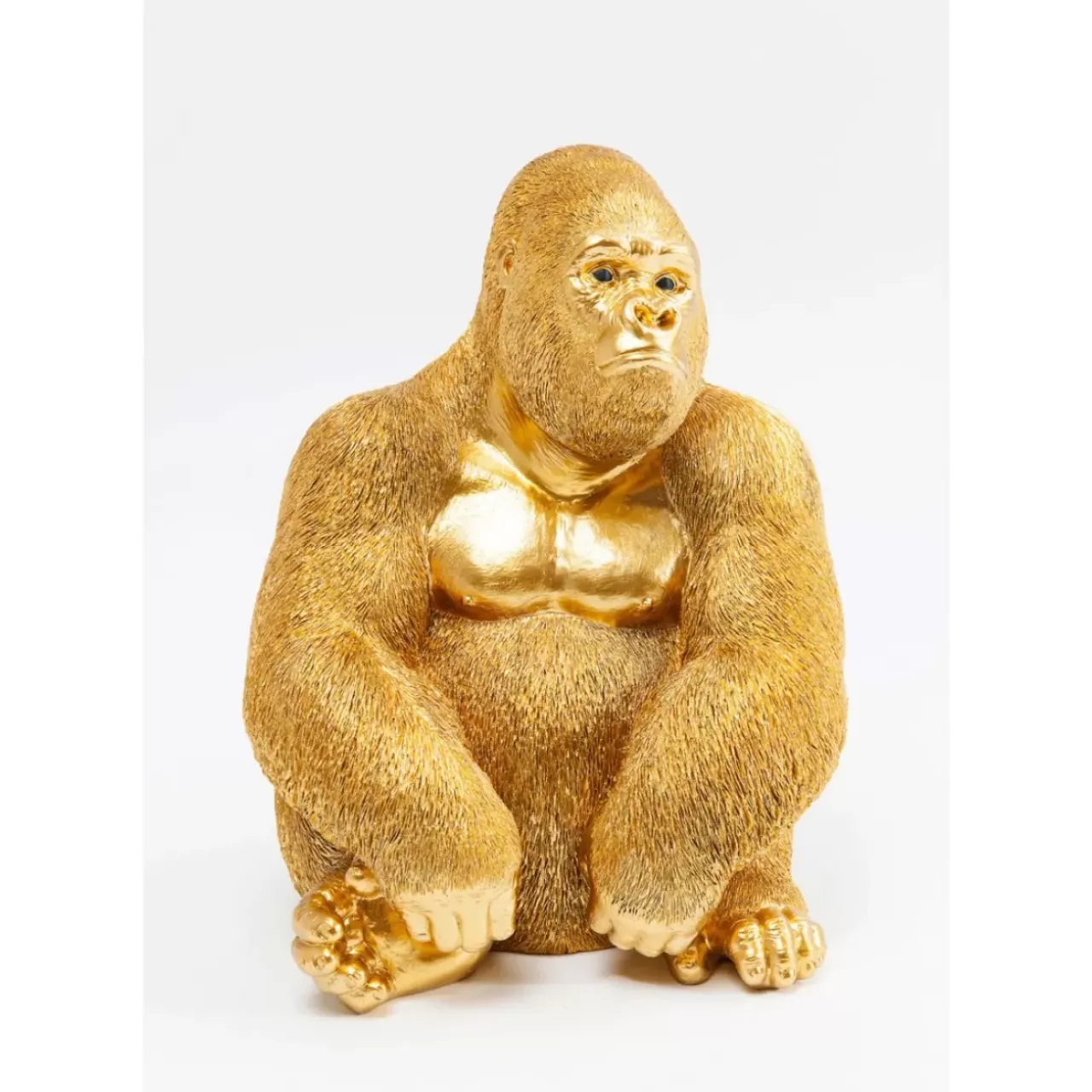 Deko & Geschenkartikel|KARE Design Deko Figur Monkey Gorilla Side Medium Gold