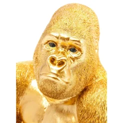 Deko & Geschenkartikel|KARE Design Deko Figur Monkey Gorilla Side Medium Gold