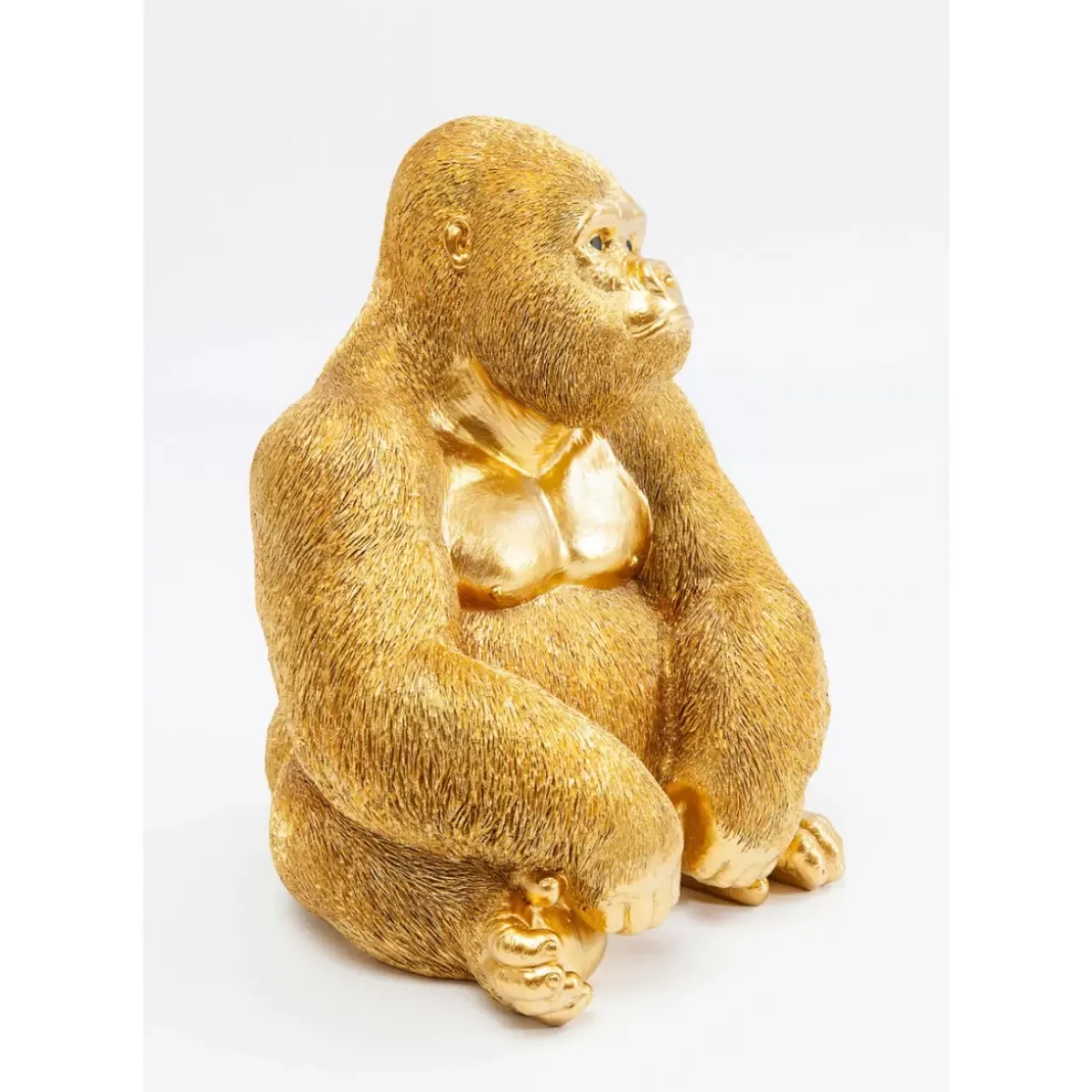 Deko & Geschenkartikel|KARE Design Deko Figur Monkey Gorilla Side Medium Gold