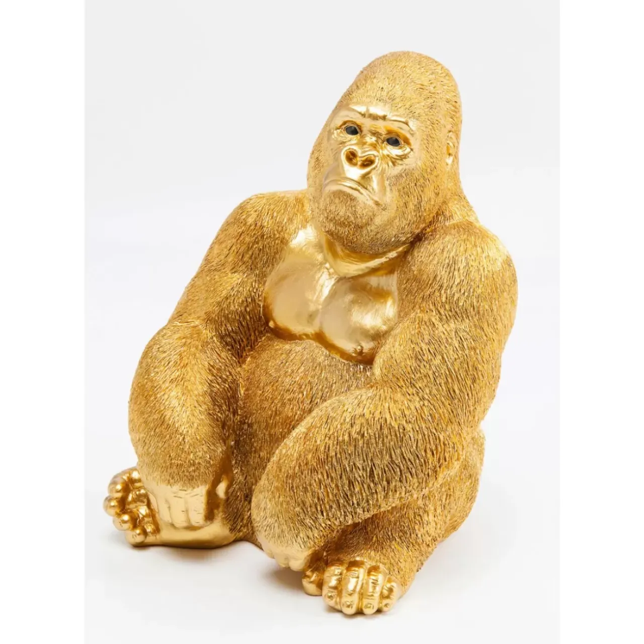 Deko & Geschenkartikel|KARE Design Deko Figur Monkey Gorilla Side Medium Gold