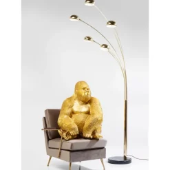 Deko & Geschenkartikel|KARE Design Deko Figur Monkey Gorilla Side Xl Gold