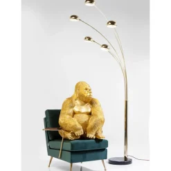 Deko & Geschenkartikel|KARE Design Deko Figur Monkey Gorilla Side Xl Gold