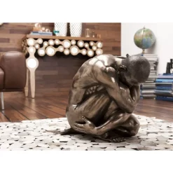 Deko & Geschenkartikel|KARE Design Deko Figur Nude Man Hug Bronze 54Cm