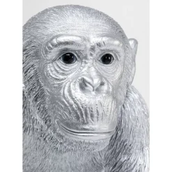 Deko & Geschenkartikel|KARE Design Deko Figur Playing Ape Silber 50