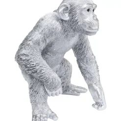 Deko & Geschenkartikel|KARE Design Deko Figur Playing Ape Silber 50