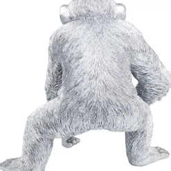 Deko & Geschenkartikel|KARE Design Deko Figur Playing Ape Silber 50