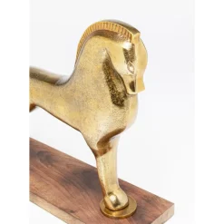 Deko & Geschenkartikel|KARE Design Deko Figur Proud Horse Brass 31Cm