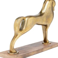 Deko & Geschenkartikel|KARE Design Deko Figur Proud Horse Brass 31Cm