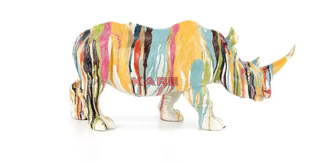 Deko & Geschenkartikel|KARE Design Deko Figur Rhino Colore 26Cm