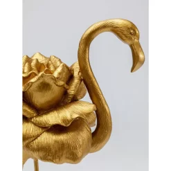 Deko & Geschenkartikel|KARE Design Deko Figur Rose Flamingo Gold 42Cm