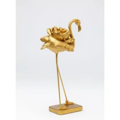 Deko & Geschenkartikel|KARE Design Deko Figur Rose Flamingo Gold 42Cm