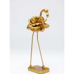 Deko & Geschenkartikel|KARE Design Deko Figur Rose Flamingo Gold 42Cm