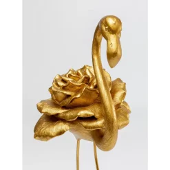 Deko & Geschenkartikel|KARE Design Deko Figur Rose Flamingo Gold 63Cm