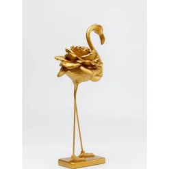 Deko & Geschenkartikel|KARE Design Deko Figur Rose Flamingo Gold 63Cm