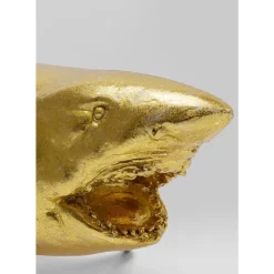 Deko & Geschenkartikel|KARE Design Deko Figur Shark Henry Gold 106Cm